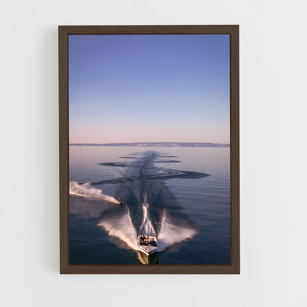 Poster Glisse Évasion – affiche Ski nautique (vue 5)